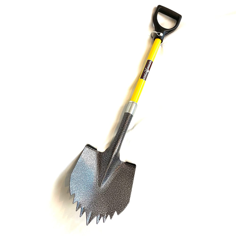 Krazy Beaver Shovel - Silver Vein with Yellow Handle