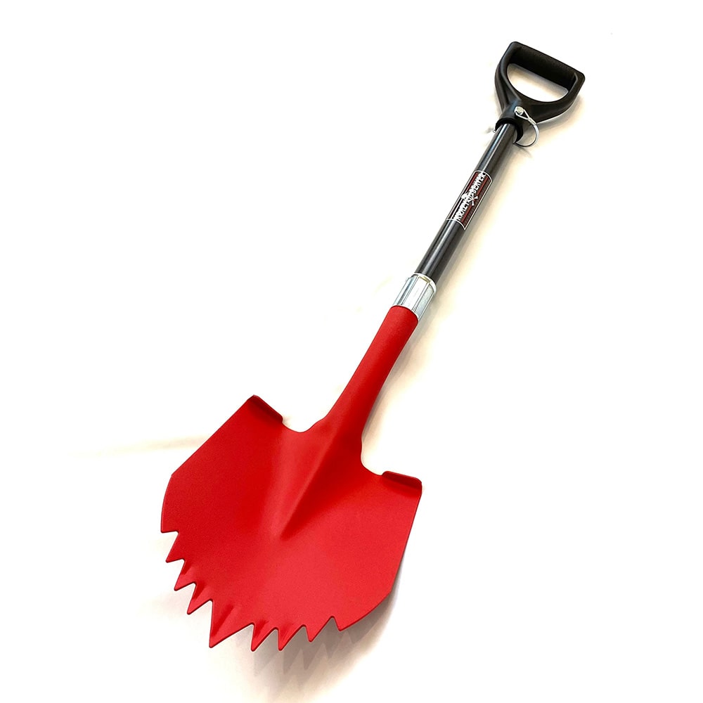 Krazy Beaver Shovel - Textured Red Head WITH Black Handle