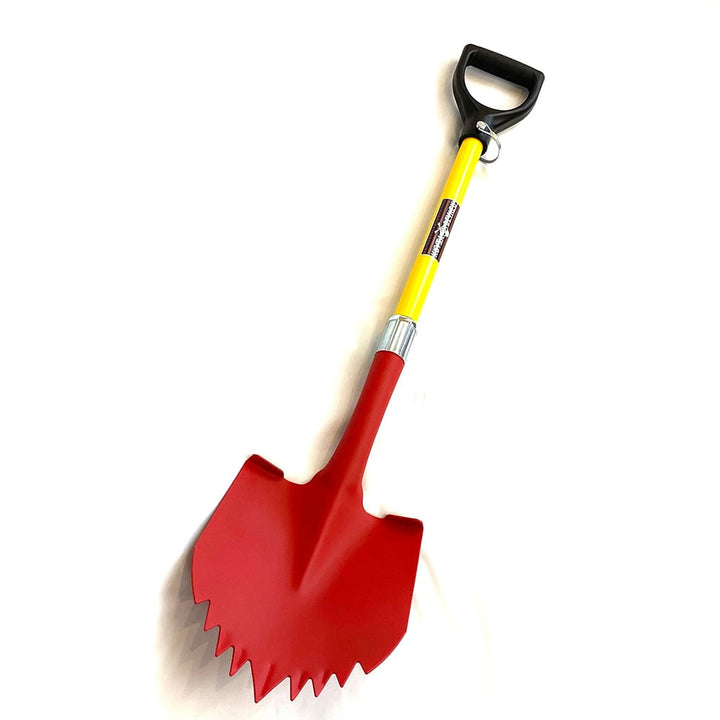 Krazy Beaver Shovel - Textured Red Head with Yellow Handle