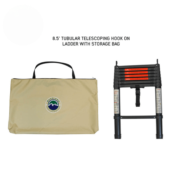 LD TMON Clamshell Aluminum Hard Shell Roof Top Tent - 2 Person Capacity, Tan Body & Green Rainfly