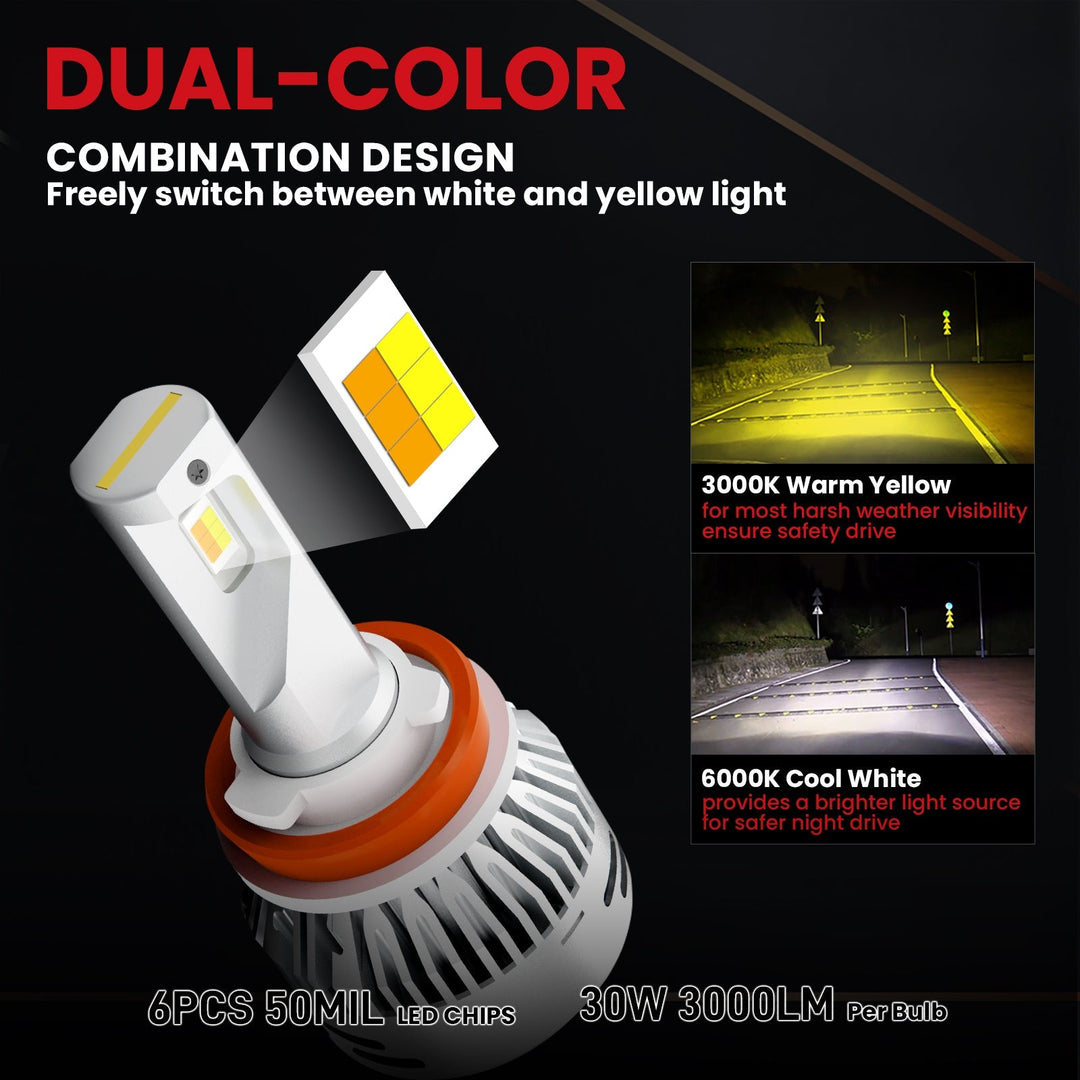 Lasfit LED Bulb Upgrade Kit fits 2001-2015 Toyota Tacoma