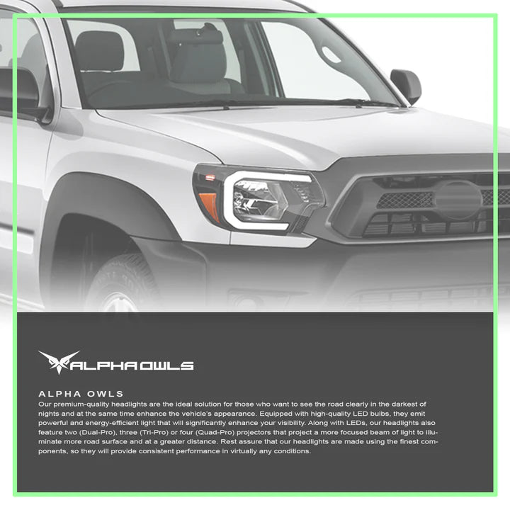 LM Series Headlights Fits 2012-2015 Toyota Tacoma