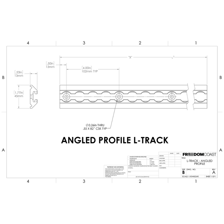 Logistics Track [L Track] - Angled