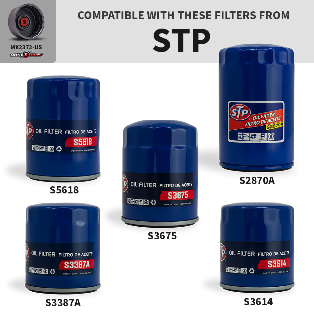 72.8mm/74mm 14 Flute Combination Oil Filter Wrench