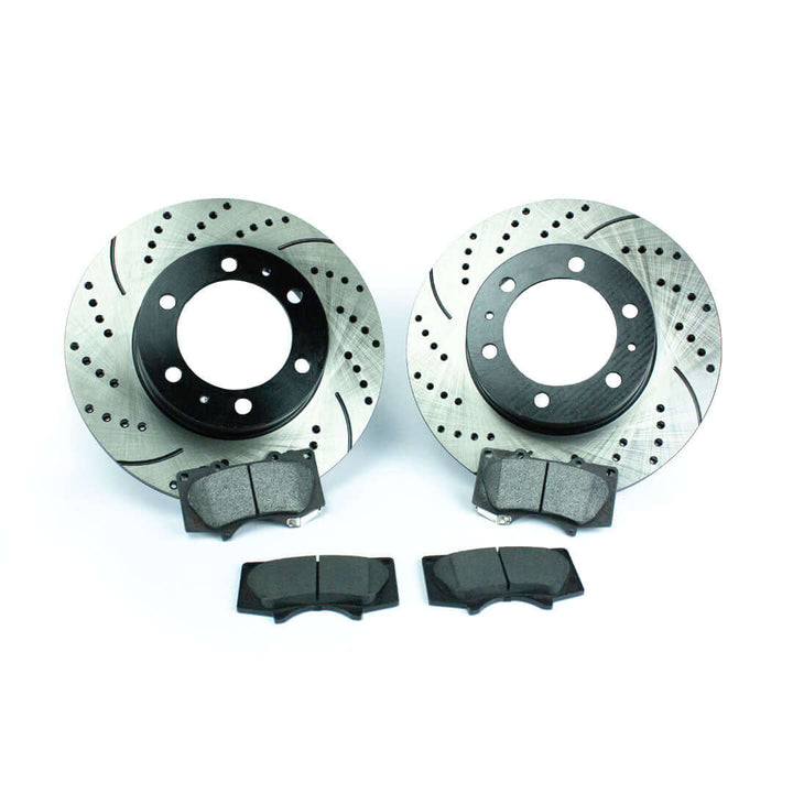 Safe & Silent Halt Bundle | Rotors + Ceramic Brake Pads (5 LUG) Pack