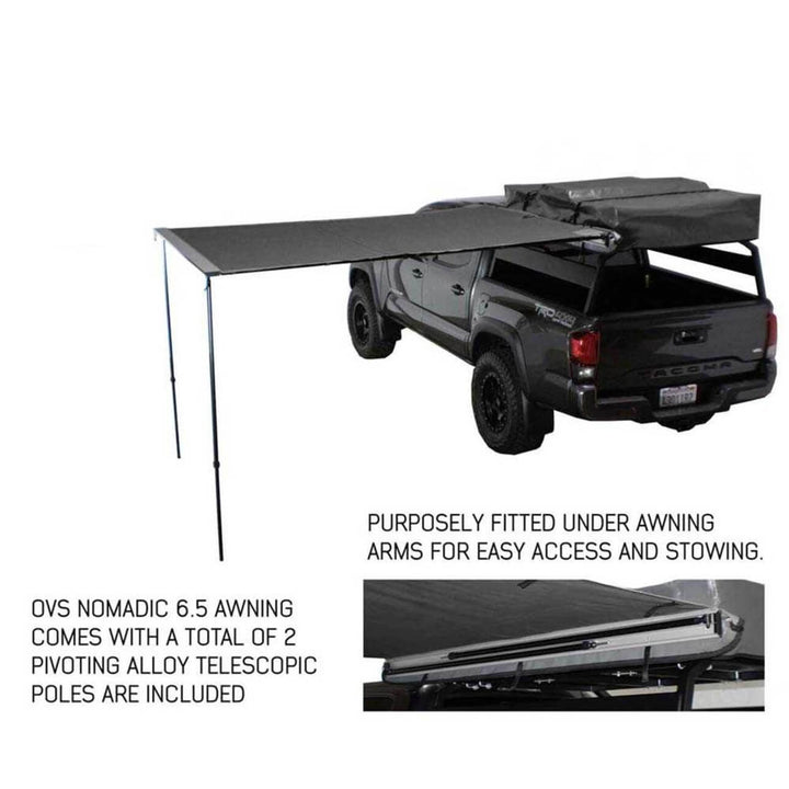 Nomadic Awning 2.0 - 6.5' With Black Cover