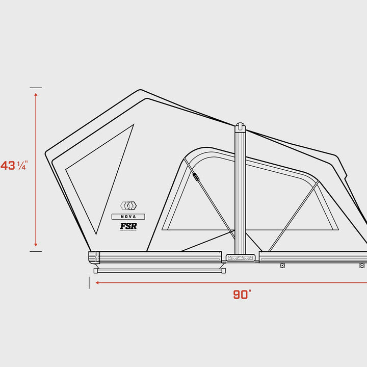 Nova King - Hybrid Foldout Rooftop Tent
