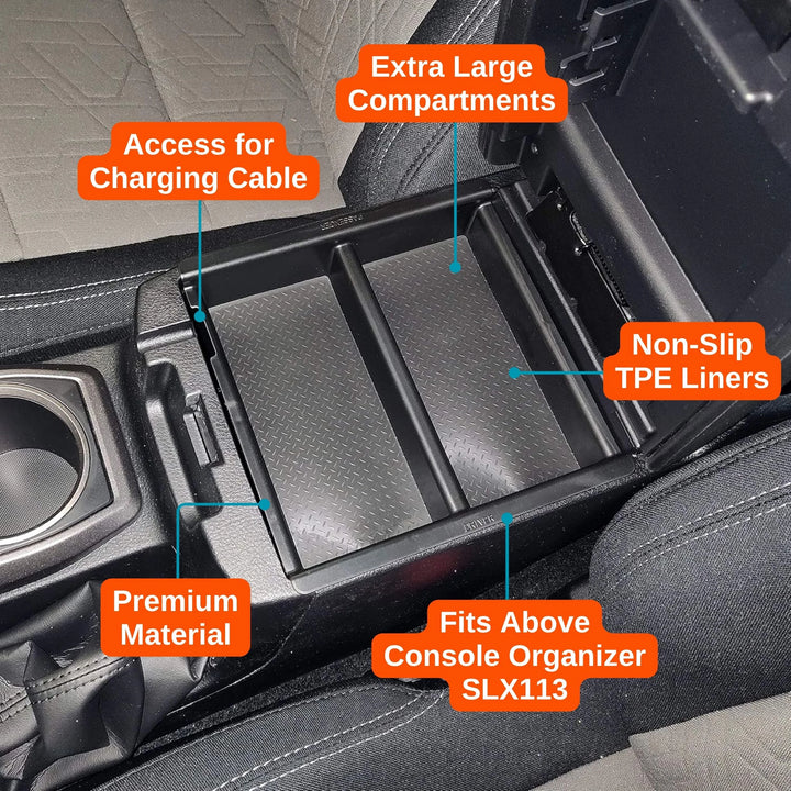 Organizer Set: Console, Glove Box & Tray fits 2016-2023 Toyota Tacoma