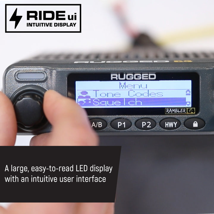 Rambler G4 GMRS Mobile Radio with Antenna Radio Kit