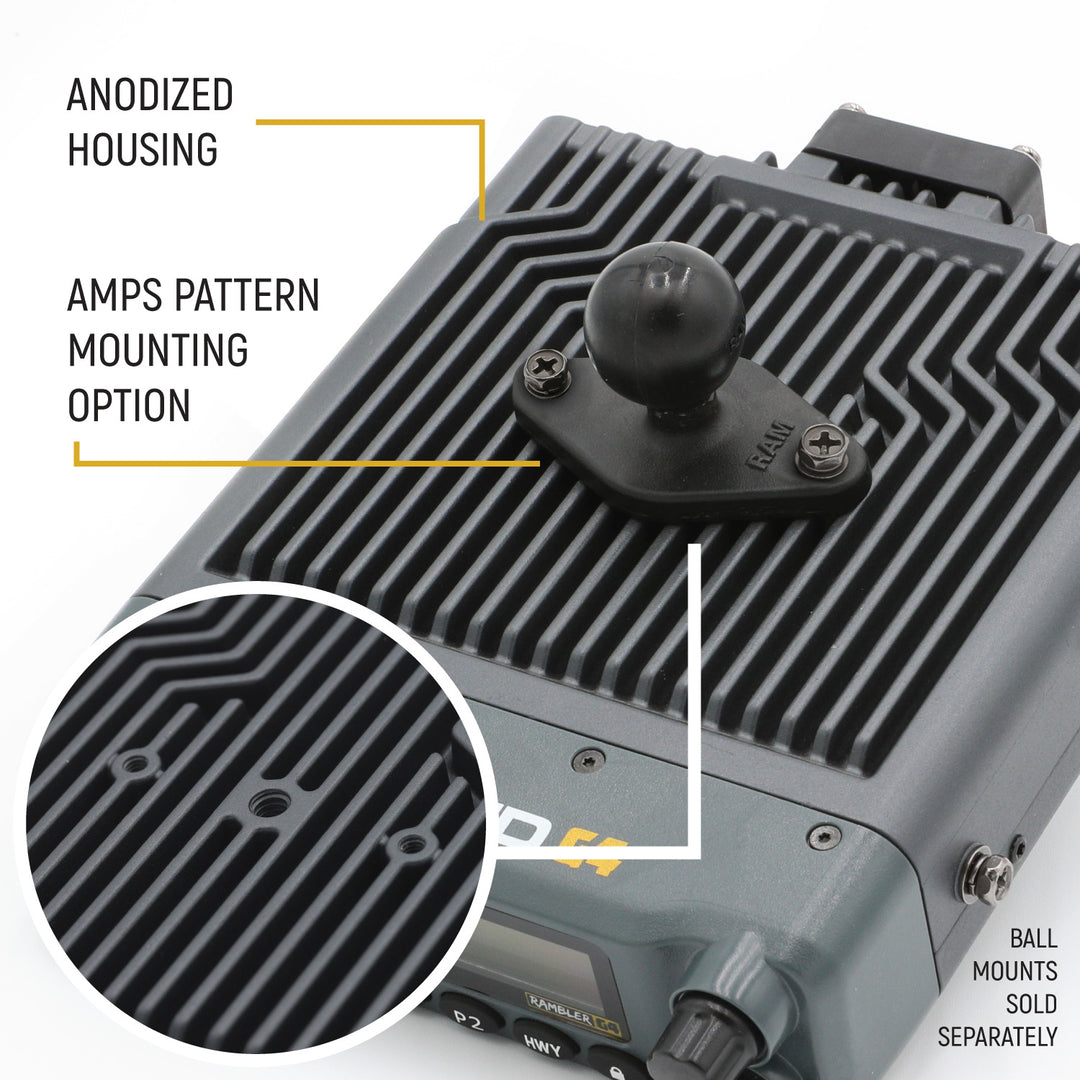 Rambler G4 GMRS Mobile Radio with Antenna Radio Kit