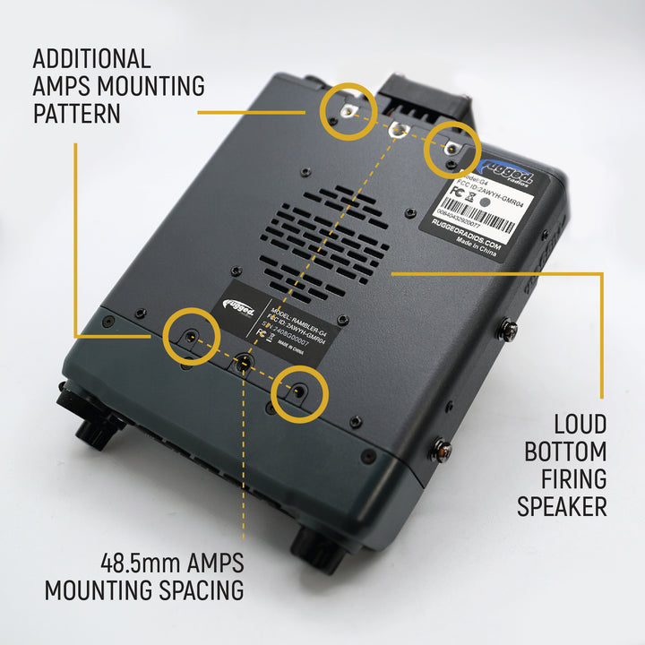 Rambler G4 GMRS Mobile Radio with Antenna Radio Kit