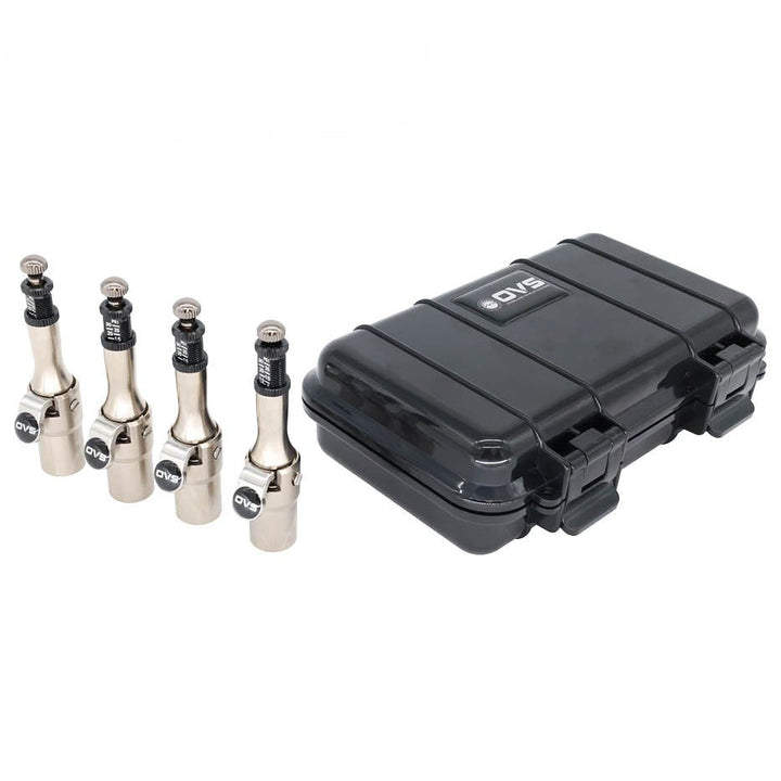 Rapid Tire Deflators - 4 Piece Aluminum Adjustable Kit (5-30 PSI) with Storage Case