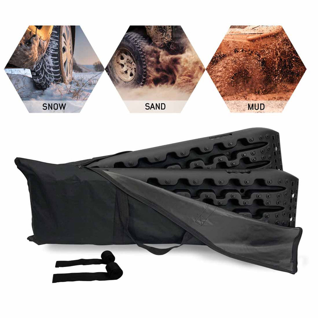 Recovery Ramp With Pull Strap and Storage Bag - Gray/Black Universal