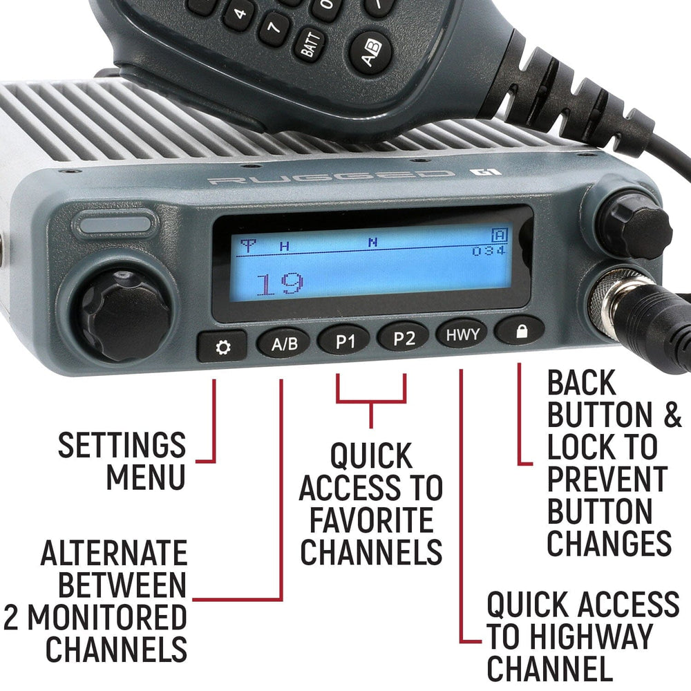Rugged G1 GMRS Mobile Radio Kit
