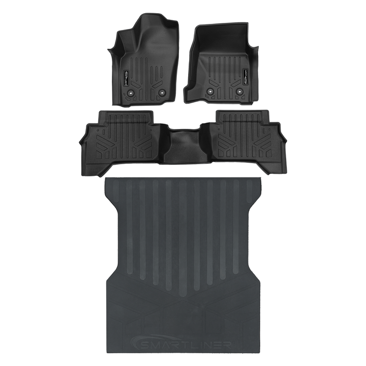 SMARTLINER All Weather Custom Fit Floor Liner fits 2024+ Toyota Tacoma Double Cab