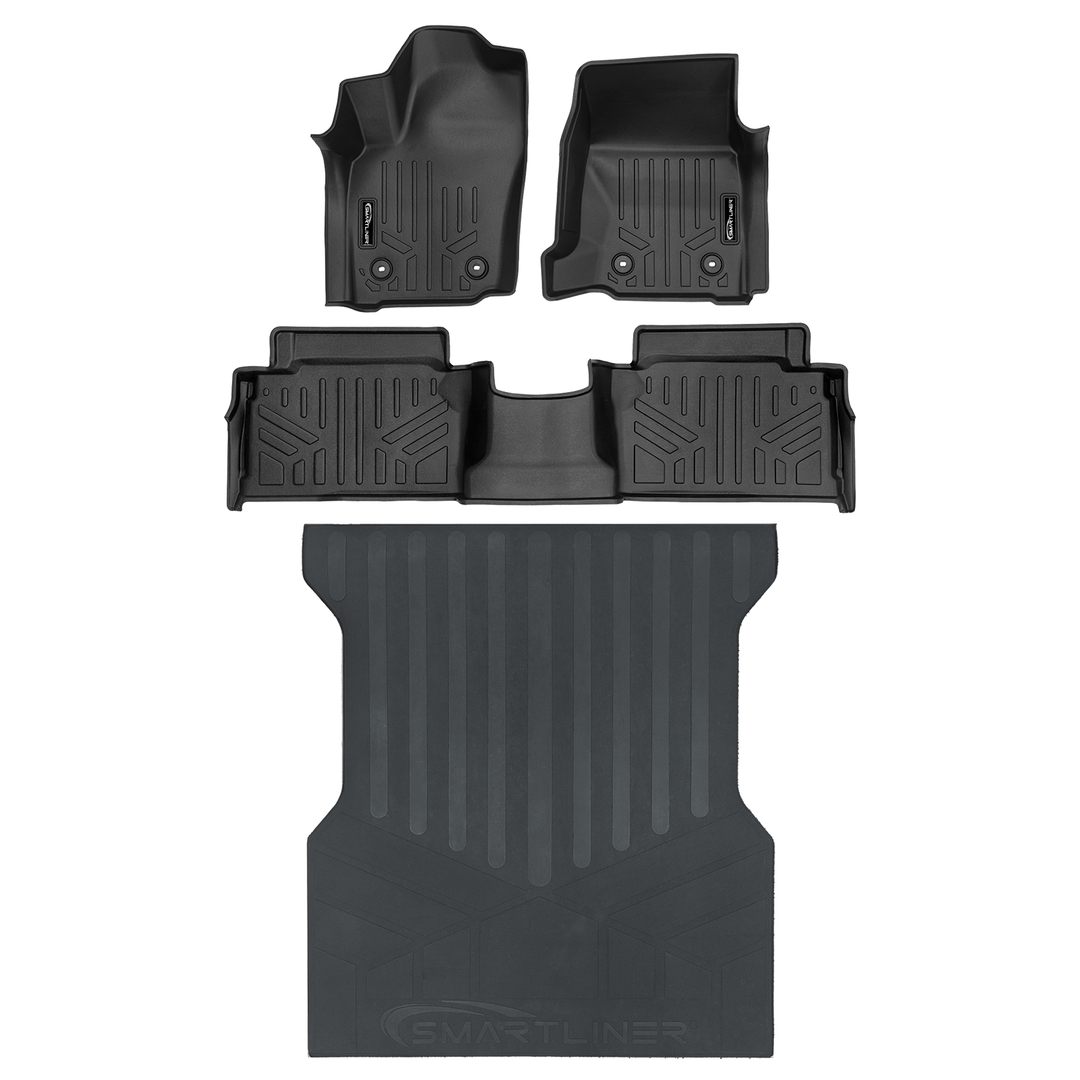 SMARTLINER All Weather Custom Fit Floor Liner fits 2024+ Toyota Tacoma Double Cab