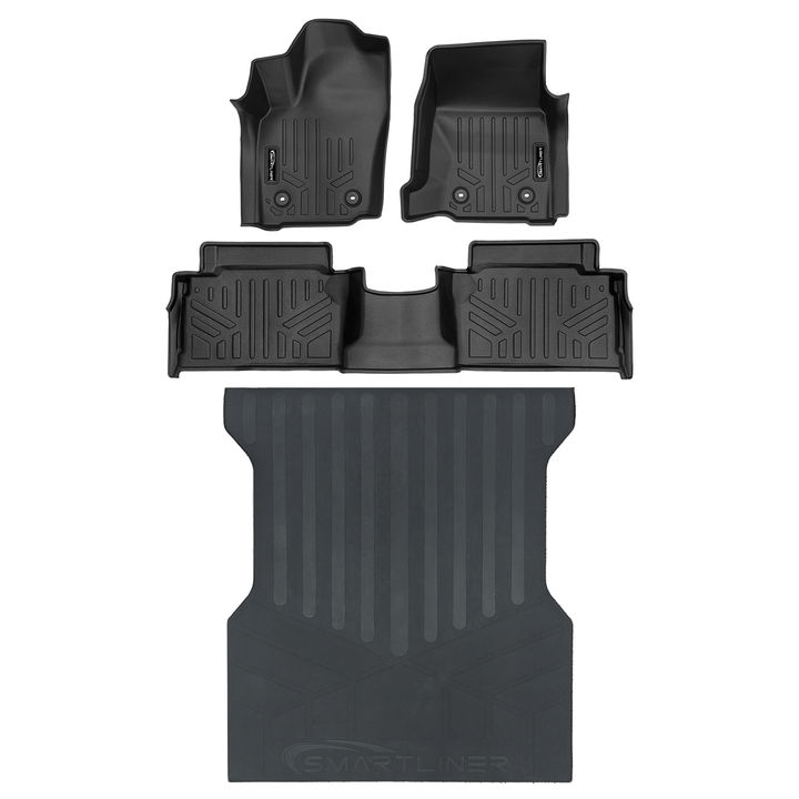SMARTLINER All Weather Custom Fit Floor Liner fits 2024+ Toyota Tacoma Double Cab