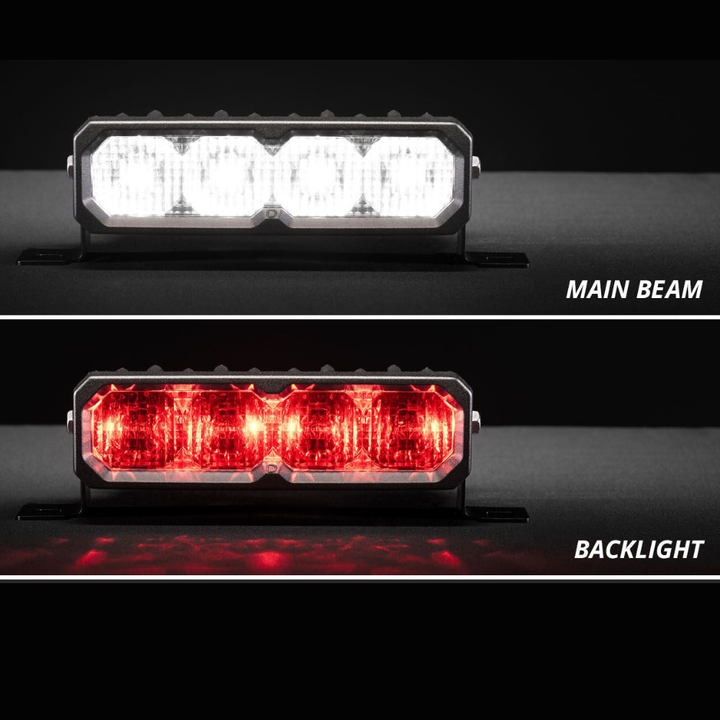 SS6 White Flush Mount LED Light Bar (one)