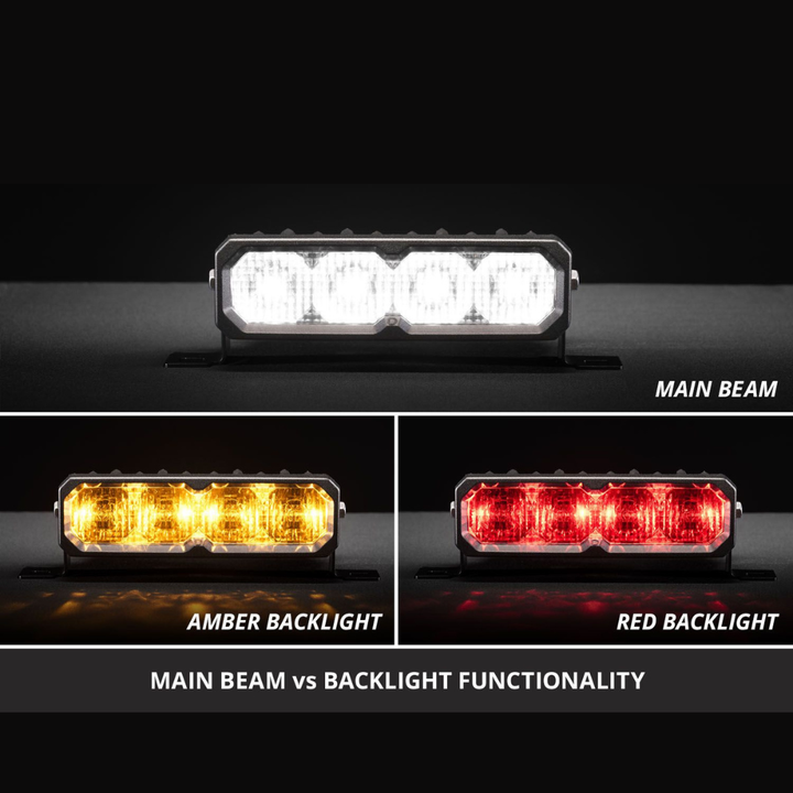 SS6 White LED Light Bar (pair)