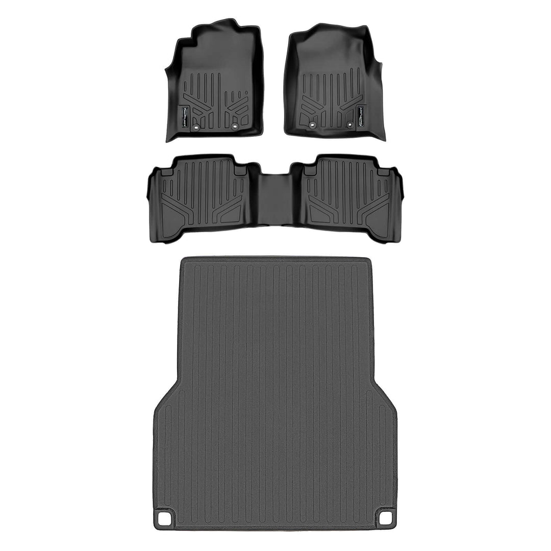 SmartCoverage™ Custom Fit Floor Liners fits 2012-2015 Toyota Tacoma Double Cab