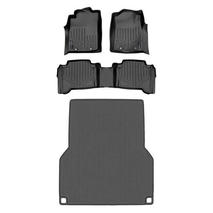 SmartCoverage™ Custom Fit Floor Liners fits 2012-2015 Toyota Tacoma Double Cab