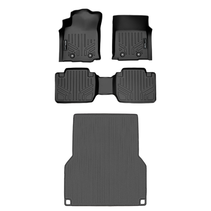 SmartCoverage™ Custom Fit Floor Liners fits 2018-2023 Toyota Tacoma Access Cab (Manual Transmission)