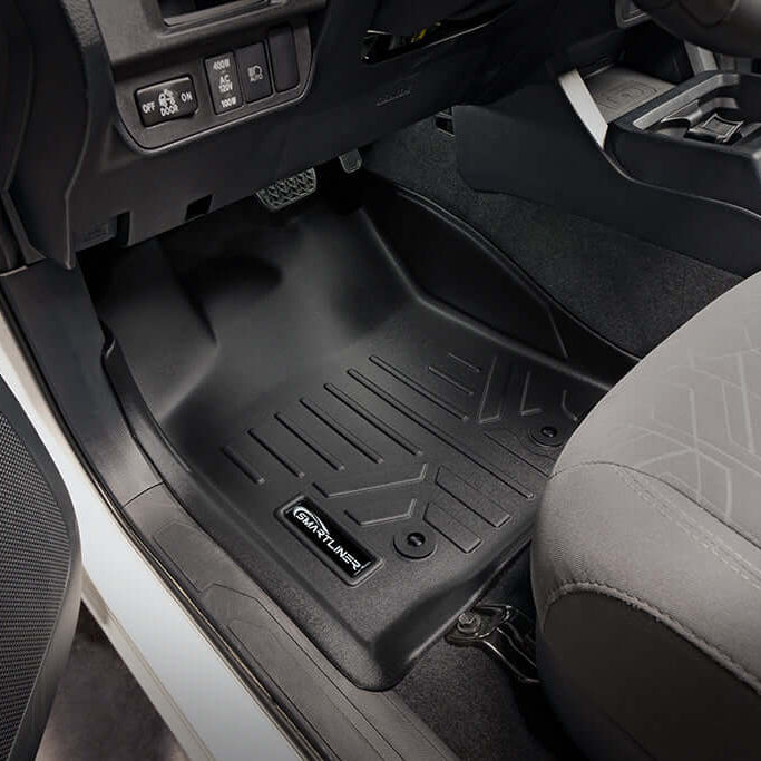 SmartCoverage™ Custom Fit Floor Liners fits 2018-2023 Toyota Tacoma Double Cab (Automatic Transmission)