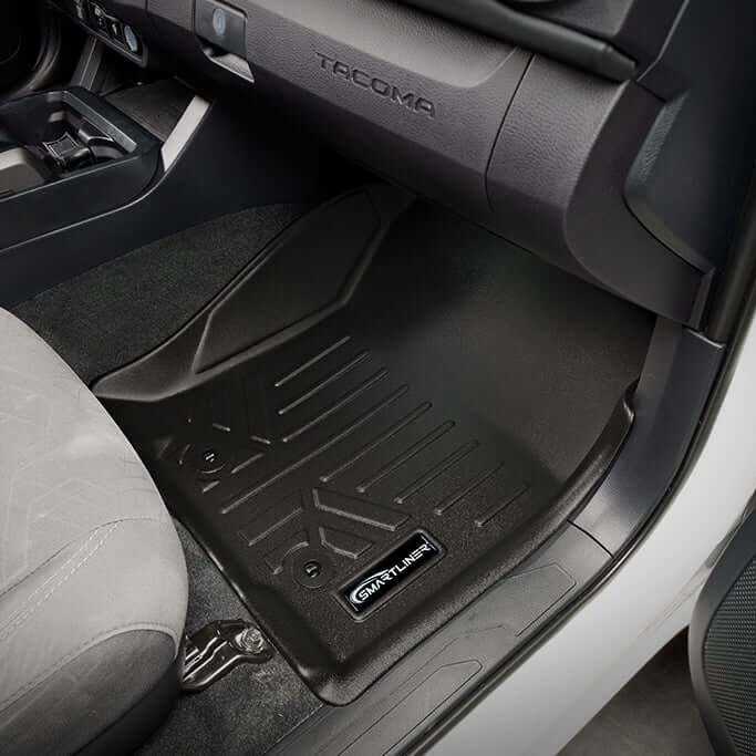 SmartCoverage™ Custom Fit Floor Liners fits 2018-2023 Toyota Tacoma Double Cab (Automatic Transmission)