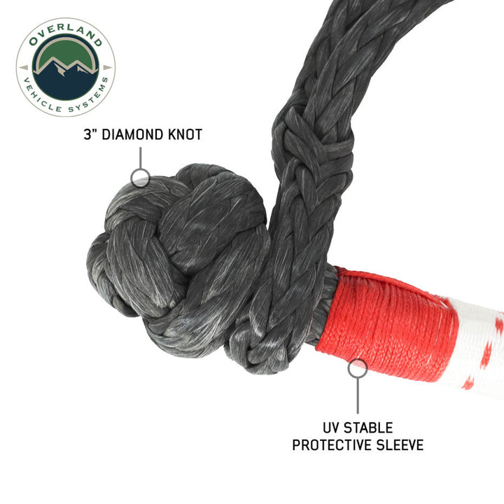 Soft Shackle 3/8" x 23" 36,000 LB. with Loop & Abrasive Sleeve