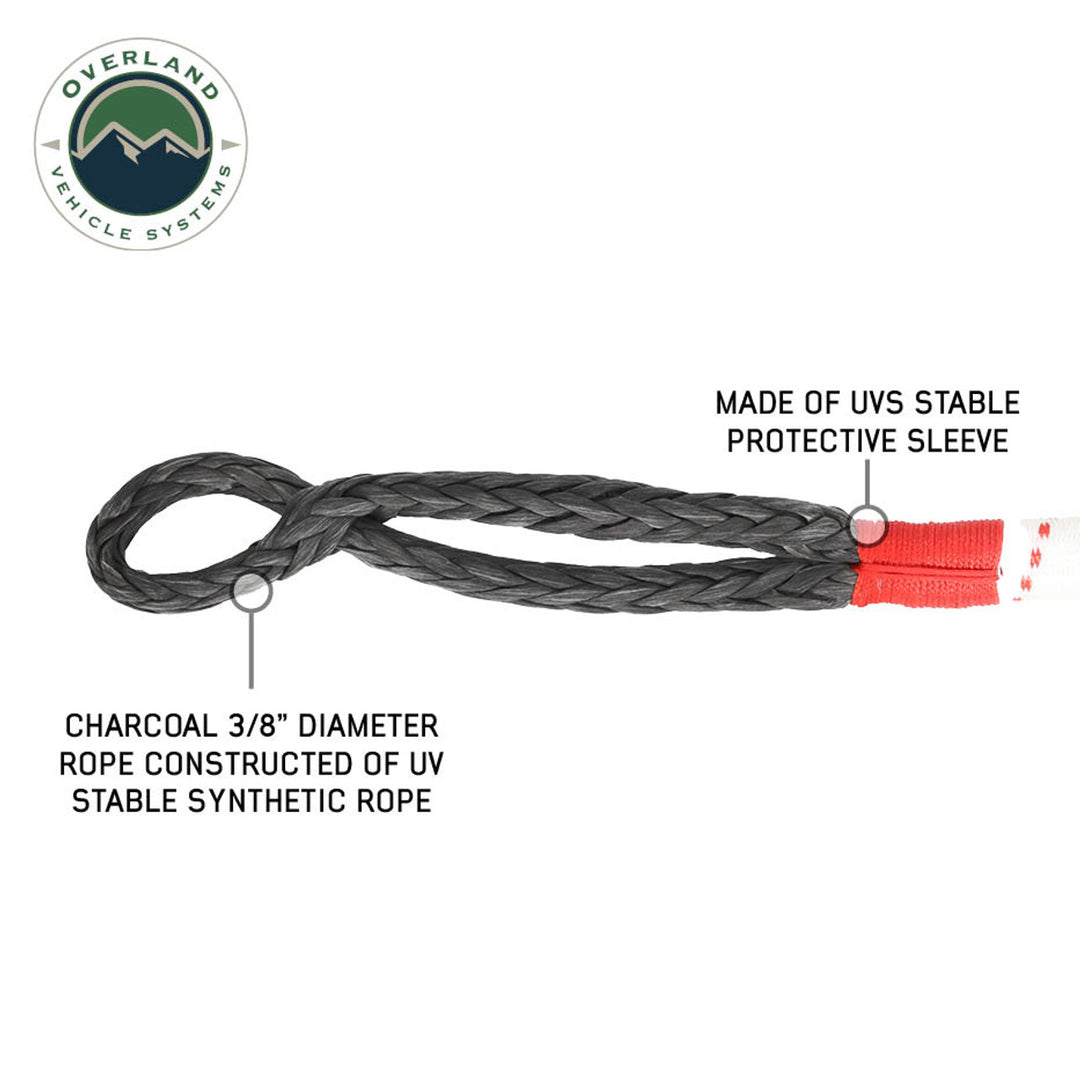 Soft Shackle 3/8" x 23" 36,000 LB. with Loop & Abrasive Sleeve