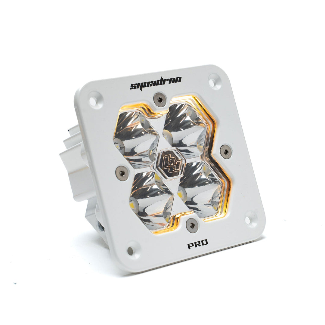 Squadron 2.0 Pro White Flush Mount LED Auxiliary Light Pod