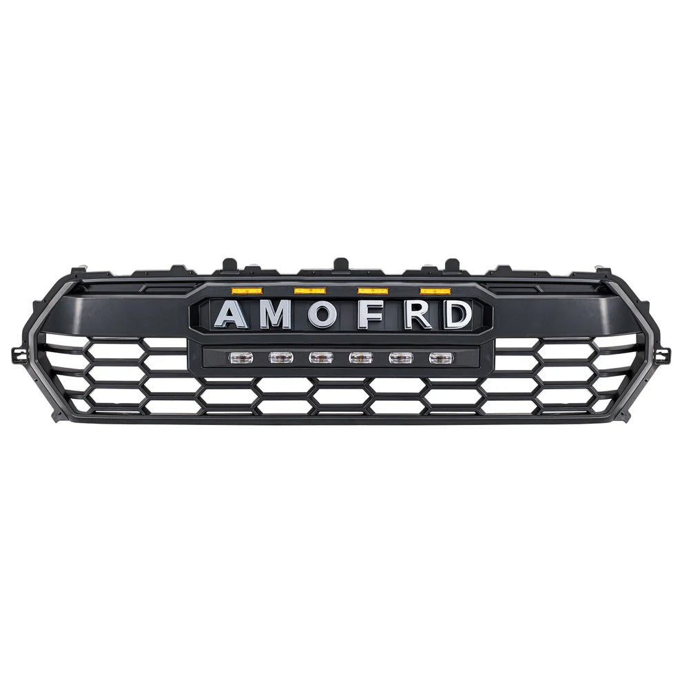 TRD PRO Style Front Grille w/ LED Off-Road Lights, Amber Lights and DIY Letters fits 2024+ Toyota Tacoma