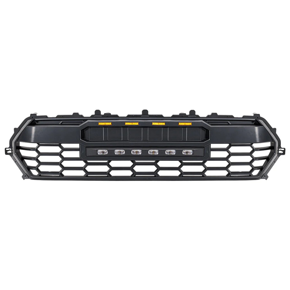 TRD PRO Style Front Grille w/ LED Off-Road Lights, Amber Lights and DIY Letters fits 2024+ Toyota Tacoma