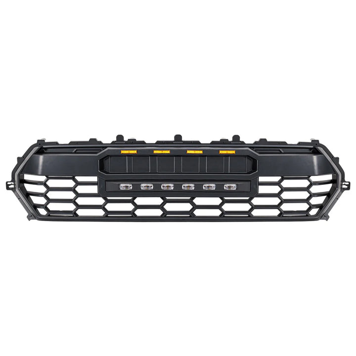 TRD PRO Style Front Grille w/ LED Off-Road Lights, Amber Lights and DIY Letters fits 2024+ Toyota Tacoma