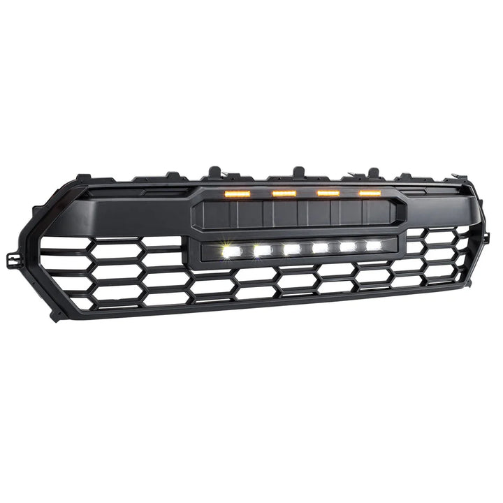 TRD PRO Style Front Grille w/ LED Off-Road Lights, Amber Lights and DIY Letters fits 2024+ Toyota Tacoma