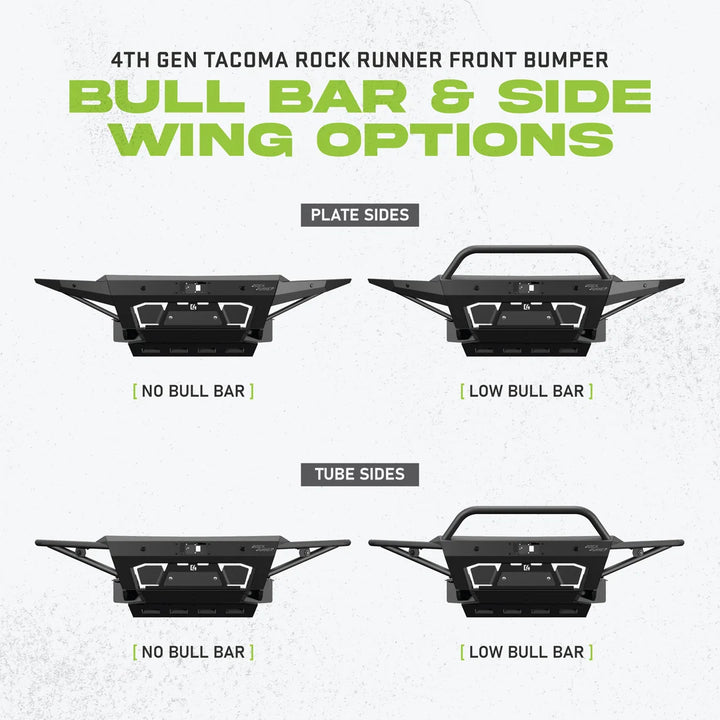 Rock Runner Front Bumper Fits 2024+ Toyota Tacoma