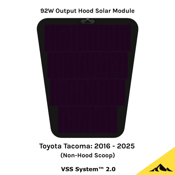 Hood Solar Panel | VSS System™ 2.0 fits 2016+ Toyota Tacoma