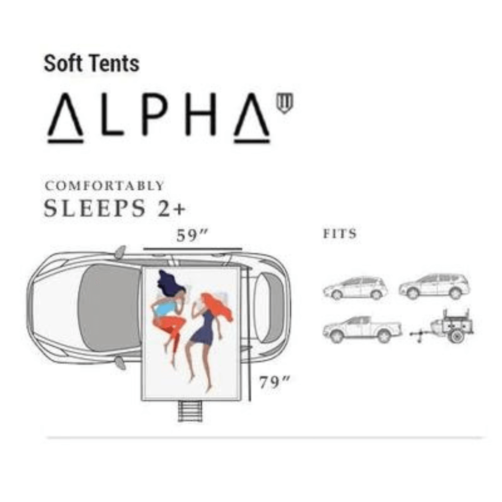 Tuff Alpha Names Tuff Stuff Alpha II® Hard Top Side Open Tent | 2 Person