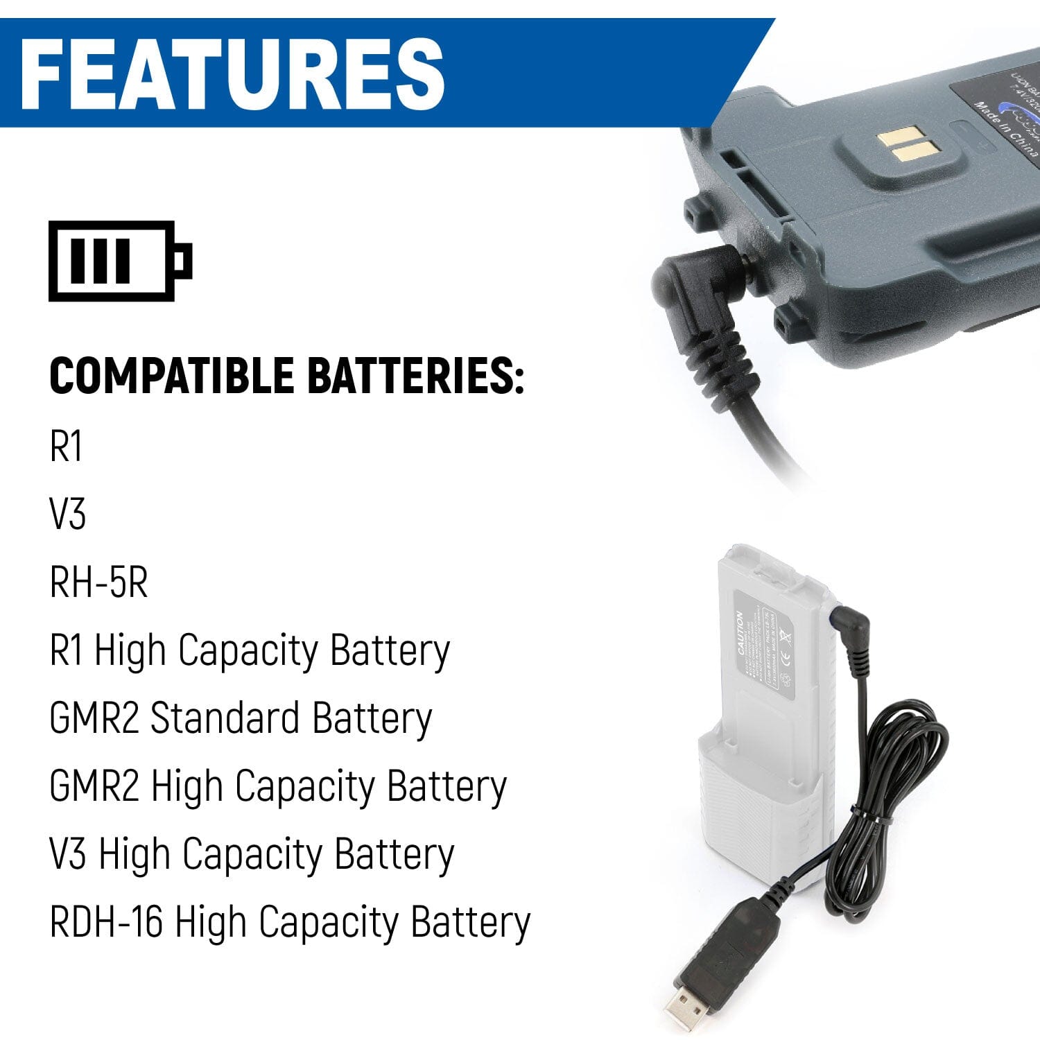 vhbw cavo di alimentazione USB compatibile con Garmin SQ/SQ2/SQ2 Music
