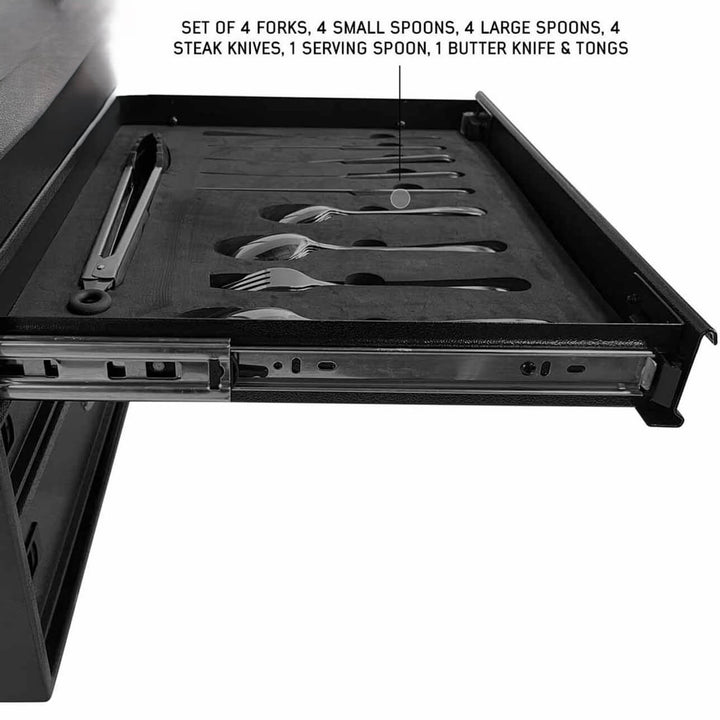 Ultimate 39 Piece Utensil Set - Black Powder Coat Universal
