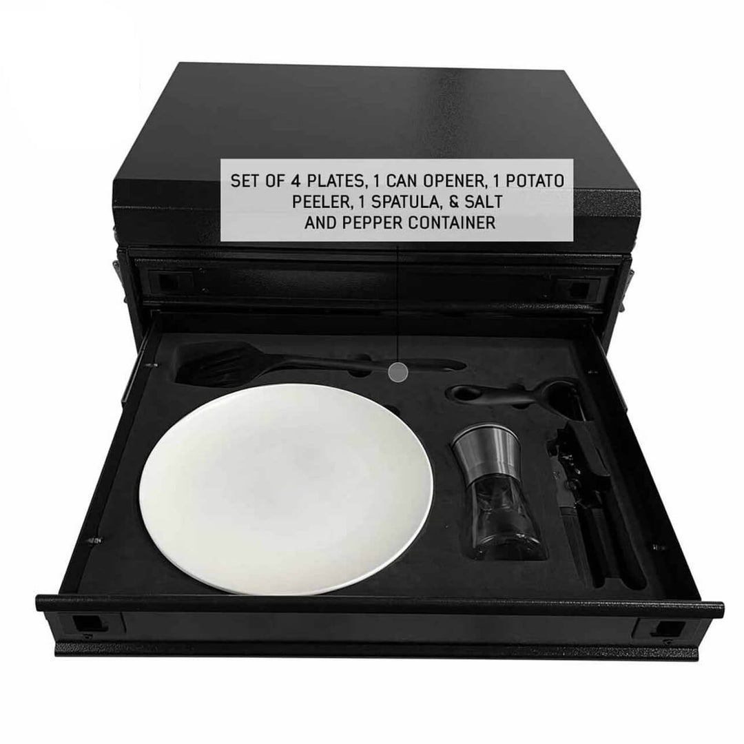 Ultimate 39 Piece Utensil Set - Black Powder Coat Universal