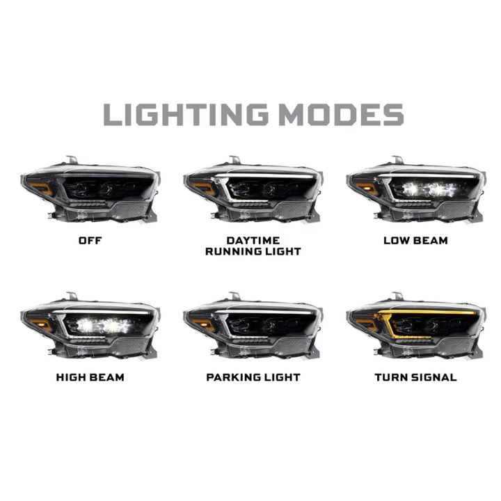XB Evo Hybrid LED Headlights fits 2016-2023 Toyota Tacoma