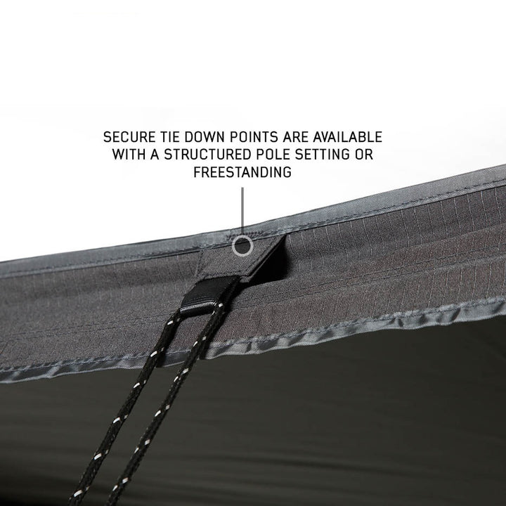 XD Nomadic 315 Degree Awning - Black Fabric and Travel Cover