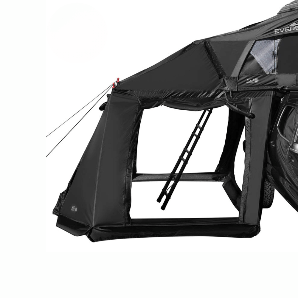 XD Everest Annex Room Roof Top Tent Extension - Black Body Grey Trim