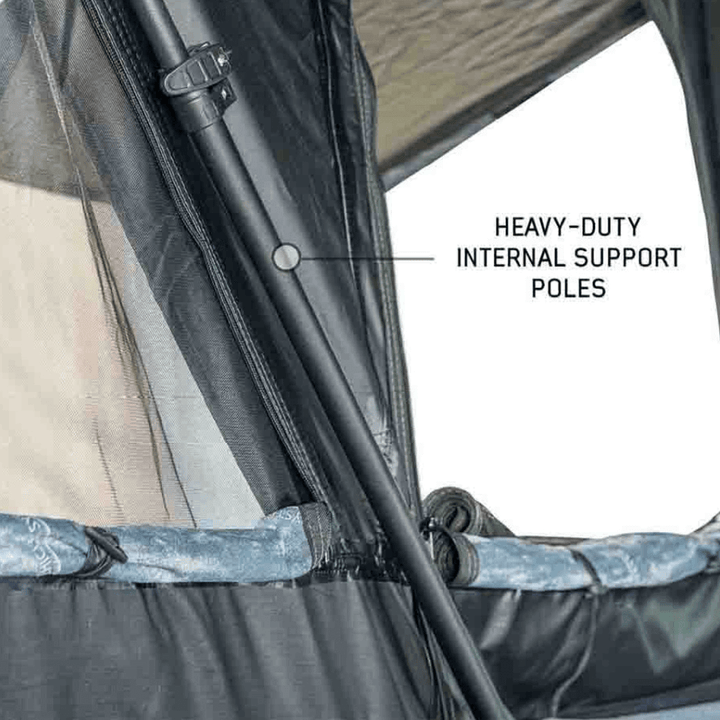 XD Everest Cantilever Aluminum Roof Top Tent - Grey Body & Black Rainfly
