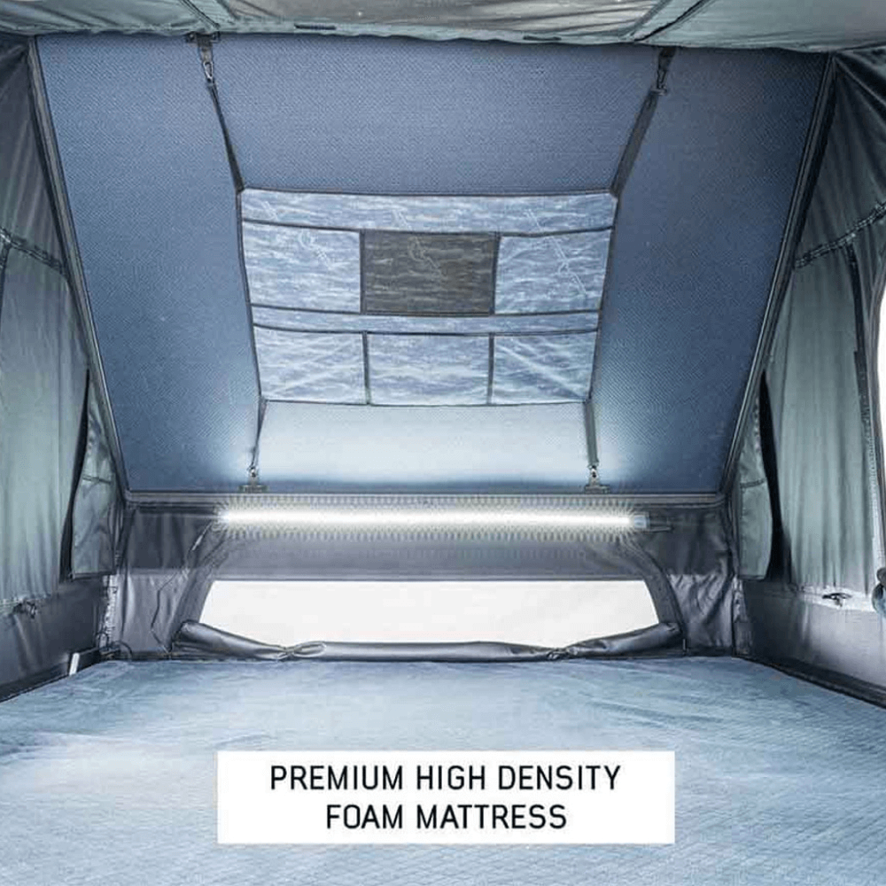 XD Everest Cantilever Aluminum Roof Top Tent - Grey Body & Black Rainfly