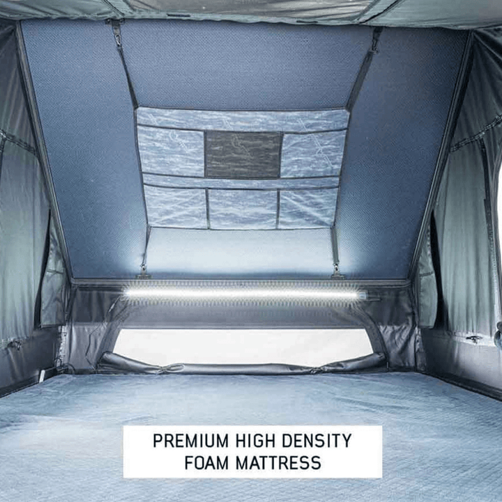 XD Everest Cantilever Aluminum Roof Top Tent - Grey Body & Black Rainfly