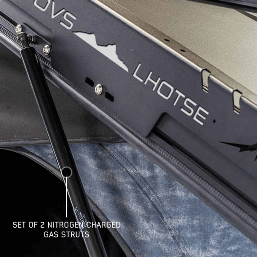XD Lhotse Clam Shell Aluminum Hard Shell Roof Top Tent, Blue Body & Black Rainfly