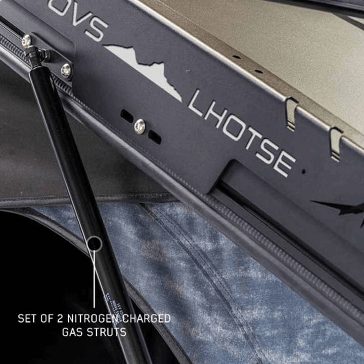 XD Lhotse Clam Shell Aluminum Hard Shell Roof Top Tent, Blue Body & Black Rainfly
