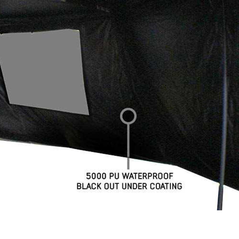 XD Nomadic 270 Degree Awning & Wall Kit Combo Lights, Black Out, Bla
